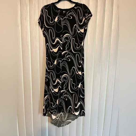 Ashley Stewart Black and white print dress - Picture 3 of 7